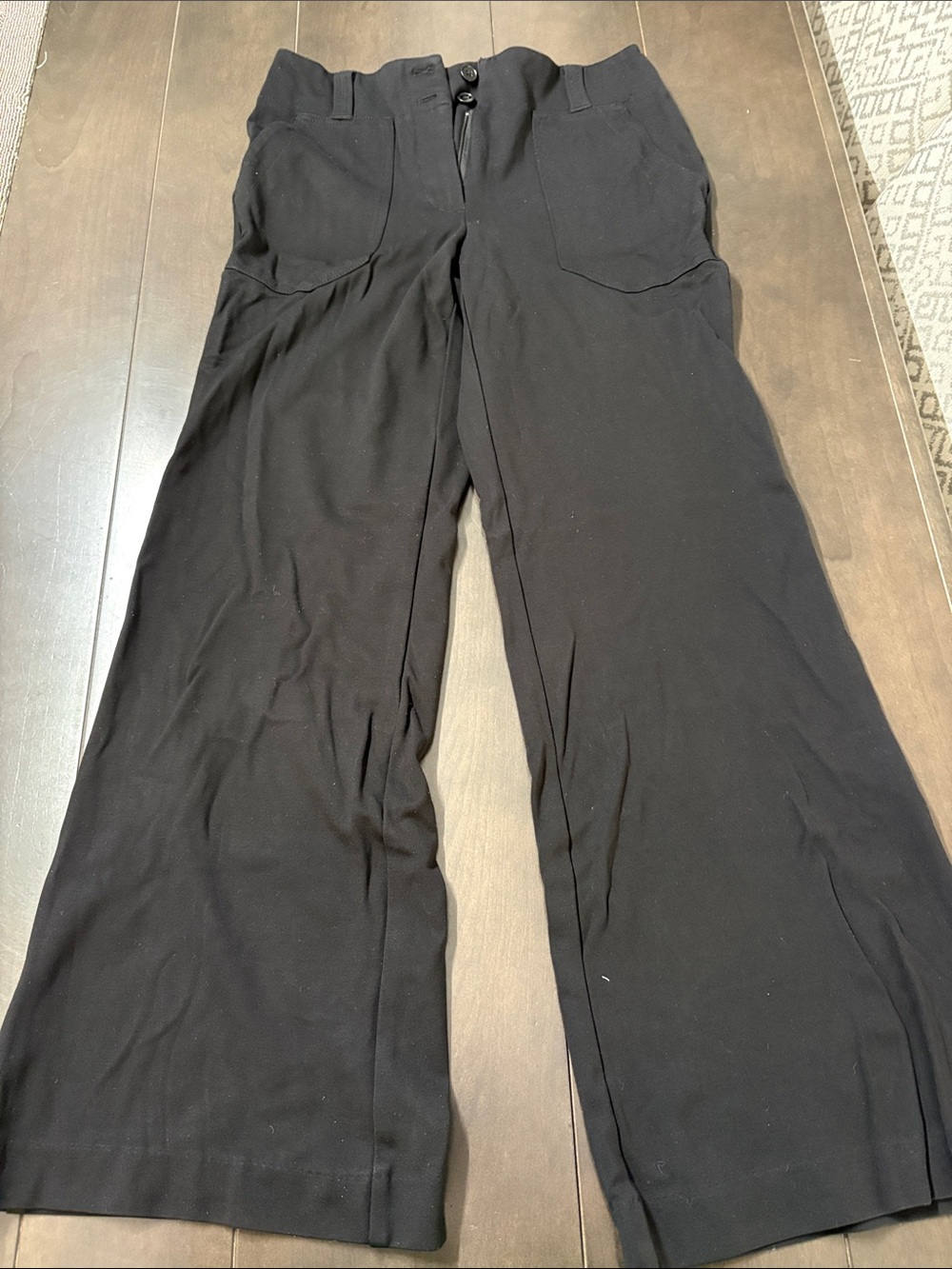 Rachel Zoe Black Wide-Leg Trousers